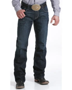 Cinch Men's Carter 2.4 Dark Wash Mid Rise Relaxed Bootcut Performance Jeans -Ariat Shop 010K52 88 P2