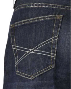 Stetson Men's 1312 Relaxed Fit Bootcut Jeans With Flag Detail - Big & Tall -Ariat Shop 013946 N9 D2