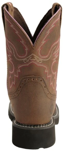 Justin Gypsy Women's Wanette 8" EH Work Boots - Steel Toe -Ariat Shop 045N66 BR BK