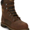 Chippewa Men's Heavy Duty Waterproof & Insulated Aged Bark 8" Work Boots - Steel Toe -Ariat Shop 050G26 D7 P1