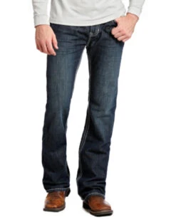 Rock And Roll Denim Men's Pistol Regular Fit Flame-Resistant Jeans - Boot Cut -Ariat Shop 0864K3 88 P2