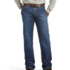 Ariat Men's FR M4 Medium Wash Relaxed Basic Bootcut Jeans - Big -Ariat Shop 2000144562 402 P1