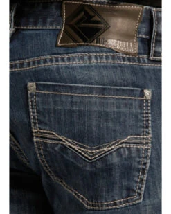 Rock & Roll Denim Men's Small "V" Reflex Revolver Slim Straight Jeans -Ariat Shop 2000212741 402 D2