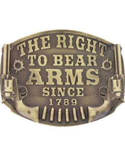 Montana Silversmiths Montanan Silversmiths Men's Right To Bear Arms Belt Buckle