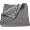 HiEnd Accents Gray Velvet Full/Queen Quilt -Ariat Shop 2000229794 020 P1