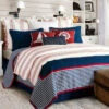 HiEnd Accents Navy Liberty 3-Piece Quilt Set - King -Ariat Shop 2000229797 410 P1