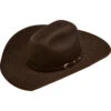 Ariat Boys' Chocolate Wool Felt Buckle Cowboy Hat -Ariat Shop 2000234874 240 P1