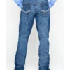 Cinch Men's Ian Dark Stonewash Slim Fit Boot Cut Jeans