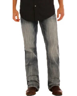 Rock & Roll Denim Men's Double Barrel Small "V" Straight Leg Jeans -Ariat Shop 2000241161 402 P2