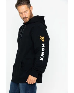 Hawx Men's Logo Sleeve Hooded Work Sweatshirt -Ariat Shop 2000250106 001 P4