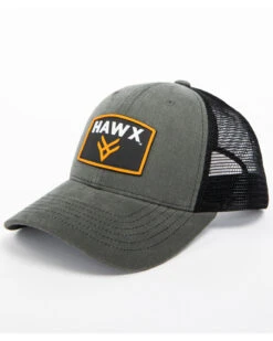 Hawx® Men's Grey Patch Logo Trucker Cap