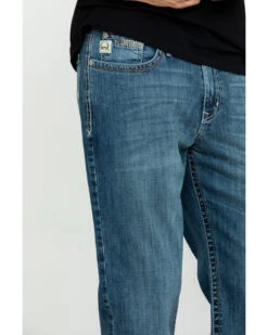 Cinch Men's Grant Medium Stonewash Mid Relaxed Bootcut Jeans -Ariat Shop 2000283510 402 P5