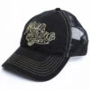 Moonshine Spirit Men's White On Black Logo Print Mesh Ball Cap -Ariat Shop 2000291209 001 P1