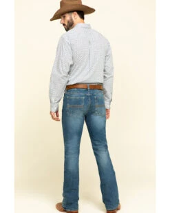 Cody James Men's Hawken Medium Wash Crosshatch Stretch Slim Bootcut Jeans -Ariat Shop 2000295742 400 P5