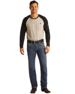 Rock & Roll Denim Men's FR Dark Reflex Revolver Slim Straight Work Jeans -Ariat Shop 2000323863 401 P5