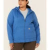 Carhartt Women's Clarksburg Zip-Front Hooded Work Sweatshirt - Plus -Ariat Shop 2000330886 420 P1
