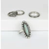Prime Time Women's Silver Turquoise Ring Set -Ariat Shop 2000333944 040 P1