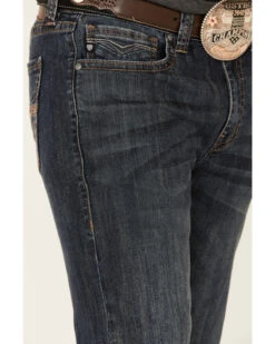 Rock & Roll Denim Men's Dark Vintage Double Barrel Stretch Relaxed Straight Jeans -Ariat Shop 2000334315 400 P4