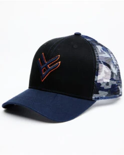 Hawx Men's Navy Camo Logo Mesh-Back Ball Cap