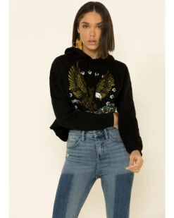 Country Deep Women's Desperado Cropped Hooded Sweatshirt -Ariat Shop 2000335281 001 P3