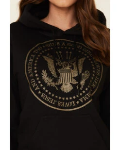 Ruby's Rubbish Women's She's A Good Girl USA Seal Graphic Hooded Sweatshirt -Ariat Shop 2000337415 001 P3