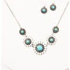 Prime Time Jewelry Women's Silver Turquoise & White Concho Jewelry Set -Ariat Shop 2000338300 040 P1