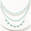 Prime Time Jewelry Women's Turquoise & Silver Layered Necklace Set -Ariat Shop 2000338301 040 P1