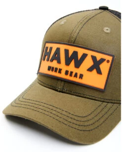 Hawx Men's Olive Logo Patch Mesh-Back Ball Cap -Ariat Shop 2000339188 341 P3