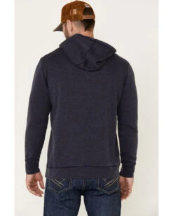 Flag & Anthem Men's Navy Colerain Burnout Fleece Hooded Sweatshirt -Ariat Shop 2000339258 410 P4