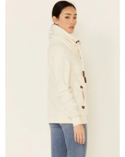 Wanakome Women's Oatmeal Hestia Asymmetrical Zip-Front Hoodie -Ariat Shop 2000340617 104 P4