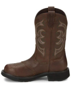 Justin Women's Wanette Waterproof Western Work Boots - Steel Toe -Ariat Shop 2000340880 200 P3