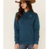 Ariat Women's Eurasian R.E.A.L Arm Logo Graphic Hoodie -Ariat Shop 2000341891 410 P1