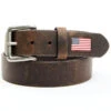 Hawx Men's Brown Leather Flag Tip Belt -Ariat Shop 2000342005 200 P1