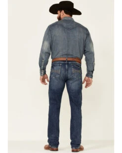 Wrangler 20X Men's Shore Medium Wash Stretch Slim Straight Jeans - Long 9 Wrangler 20X Men's Shore Medium Wash Stretch Slim Straight Jeans - Long -Ariat Shop 2000342095 400 P4
