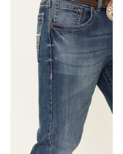 Rock 47 By Wrangler Men's Melody Medium Wash Stretch Slim Bootcut Jeans -Ariat Shop 2000342099 400 P4