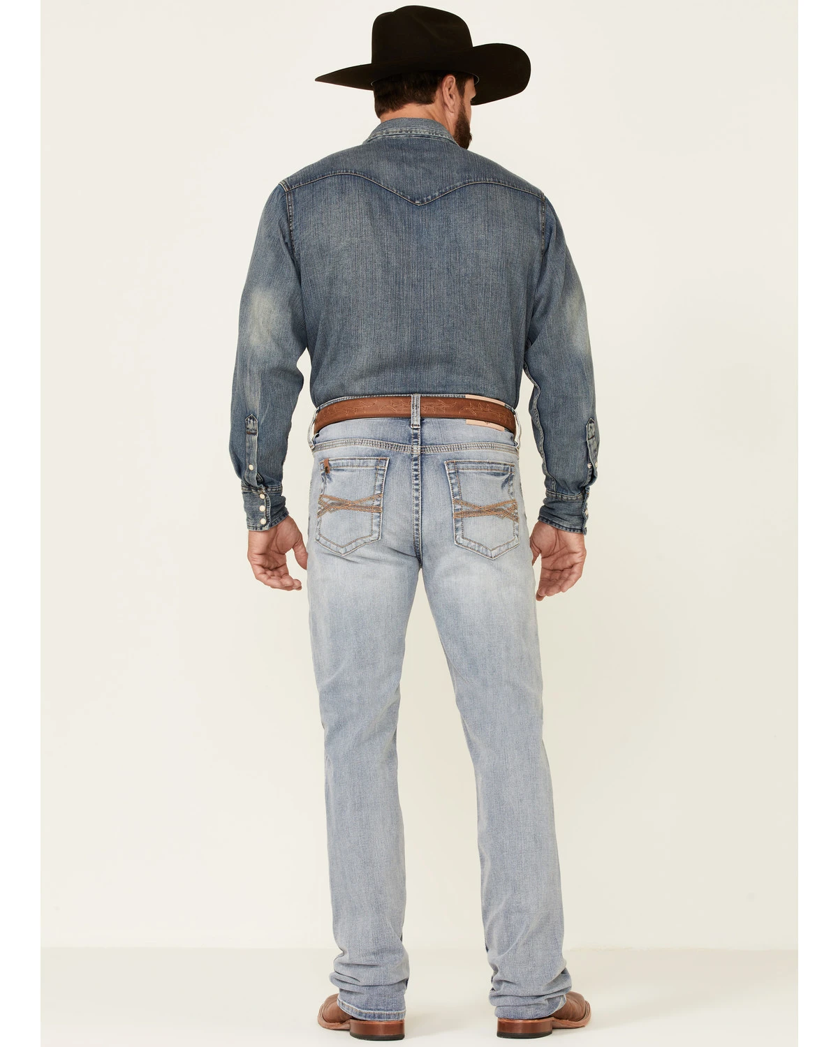 Cody James Core Men's Ringo Light Wash Performance Stretch Stackable Straight Jeans 6 Cody James Core Men's Ringo Light Wash Performance Stretch Stackable Straight Jeans - Image 4