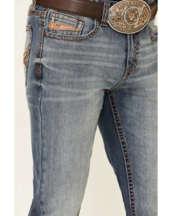 Cody James Core Men's Silver Spur Medium Wash Performance Stretch Slim Bootcut Jeans -Ariat Shop 2000342679 400 P4