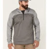Browning Men's Gray Hayes 1/4 Zip Front Hooded Pullover -Ariat Shop 2000344233 020 P1