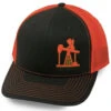 Oil Field Hats Men's Charcoal & Orange Bean Stitch Fade Trucker Cap -Ariat Shop 2000346206 022 P1