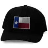 Oil Field Hats Men's Black Texas Flag Patch Ball Cap -Ariat Shop 2000346252 022 P1