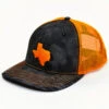 Oil Field Hats Men's Kryptek & Orange Texas State Patch Mesh-Back Ball Cap -Ariat Shop 2000346259 340 P1