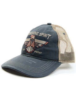 Moonshine Spirit Men's Teal Thunderbird Embroidered Mesh-Back Ball Cap