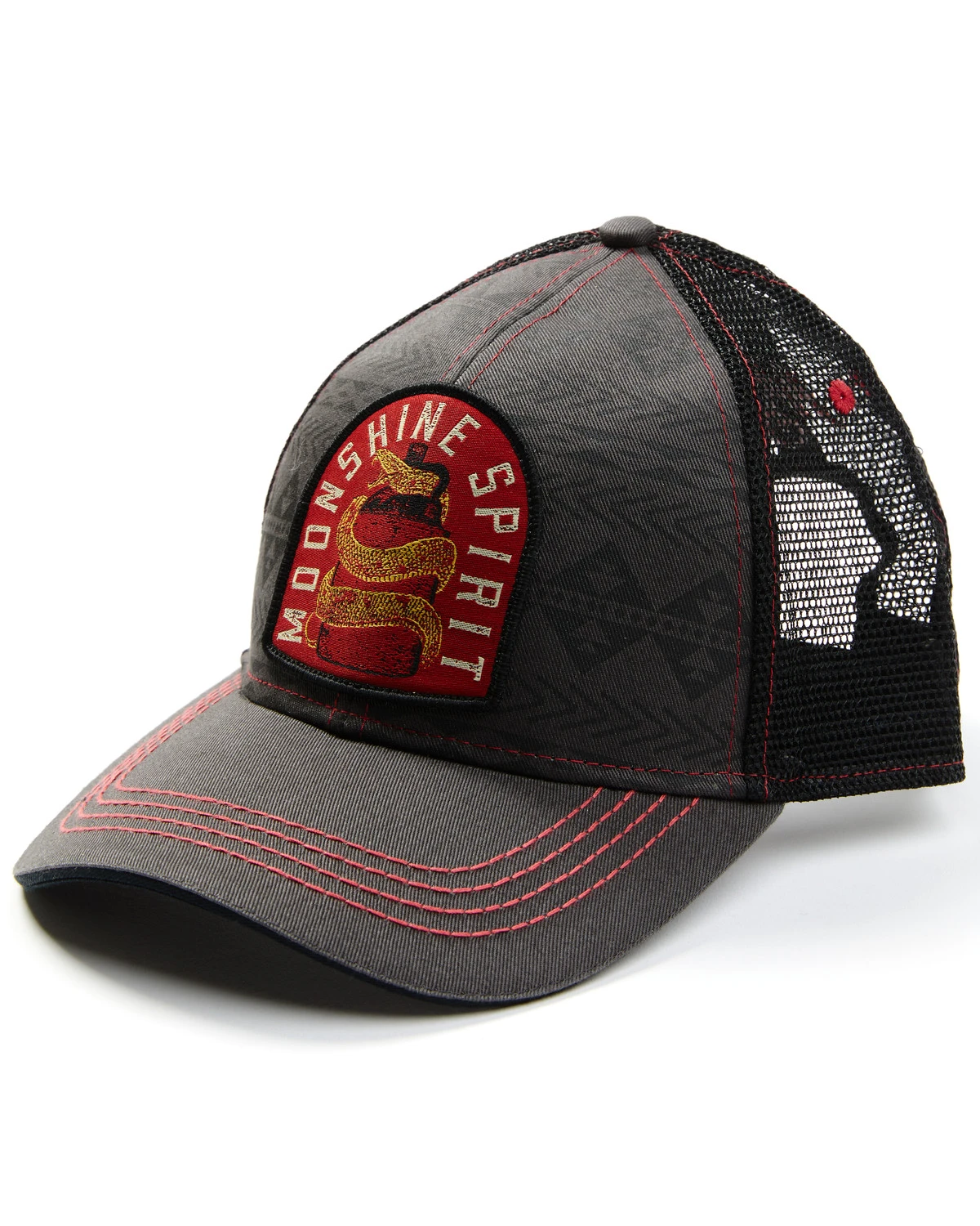Moonshine Spirit Men's Southwestern Snake Frame Patch Mesh-Back Ball Cap 3 Moonshine Spirit Men's Southwestern Snake Frame Patch Mesh-Back Ball Cap