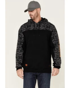 Cody James Men's FR Printed Fleece Hooded Work Sweatshirt - Tall