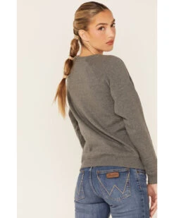 Wrangler Women's Western Knit Long Sleeve Pullover Sweatshirt -Ariat Shop 2000350346 022 P3