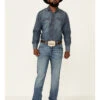 Wrangler Retro Men's Shadow Medium Wash Stretch Slim Bootcut Jeans - Long -Ariat Shop 2000350741 400 P1