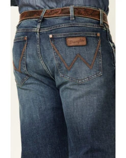 Wrangler Retro Men's Mauney Dark Wash Stretch Slim Straight Jeans - Long -Ariat Shop 2000350743 400 P3