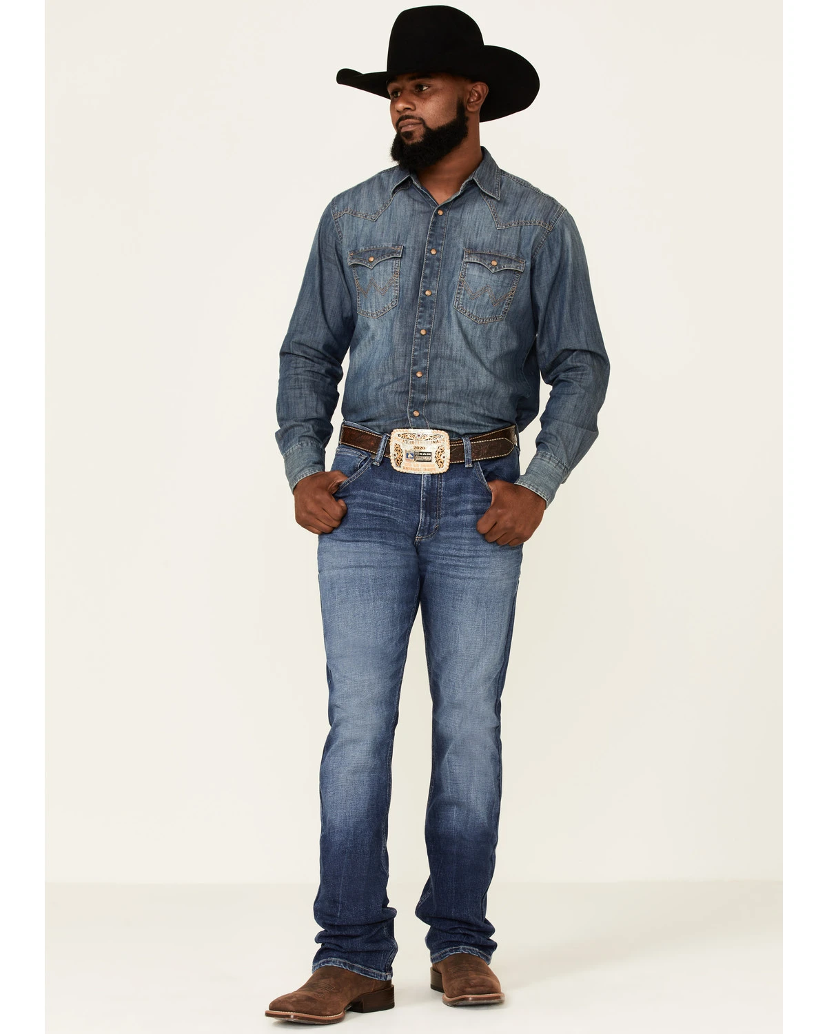 Wrangler 20X Men's Cynn Dark Wash Vintage Stretch Slim Bootcut Jeans 3 Wrangler 20X Men's Cynn Dark Wash Vintage Stretch Slim Bootcut Jeans