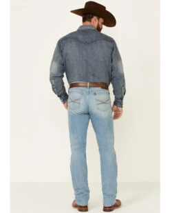 Wrangler 20X Men's Beech Light Wash Stretch Slim Straight Jeans -Ariat Shop 2000351009 400 P3
