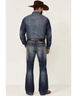 Rock & Roll Denim Men's Medium Wash Pistol Regular Bootcut Jeans